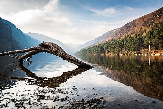 Wicklow Mountains area west of Glendalough Early Medieval monastic settlement Photograph: User:R.undefined