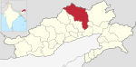 Arunachal Pradesh Upper Siang district locator map.svg