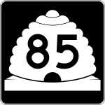 Utah State Route 85 road sign