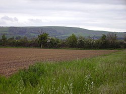 Farmland and White Horse Hill Vale scenery.JPG
