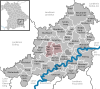 Lage der Verwaltungsgemeinschaft Heldenstein im Landkreis Mühldorf am Inn