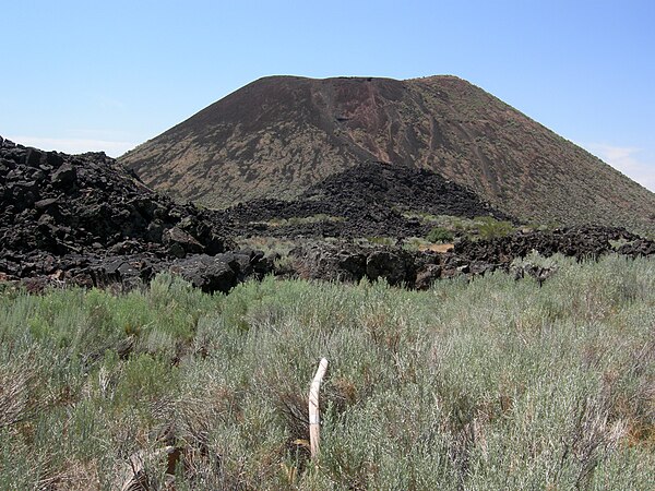 Holocene cinder cone volcano on Utah State Route 18 near Veyo