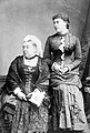 Queen Victoria with her daughter Princess Beatrice, photo by Alexander Bassano