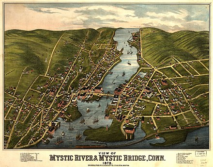 [Mystic River and Mystic Bridge, Connecticut (1879)