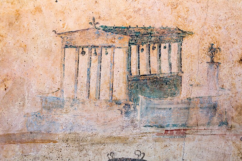 File:Wall painting - mythology and everyday life and landscapes and birds - Rome (Villa Doria Pamphilj - columbarium) - Roma MNR PMaT 517351 - 18.jpg