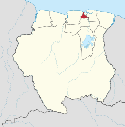 موقعیت ناحیه وانیکا در نقشه