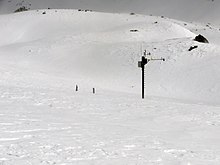 Schneestation im Bärentälli, südlich vom Älplihorn.