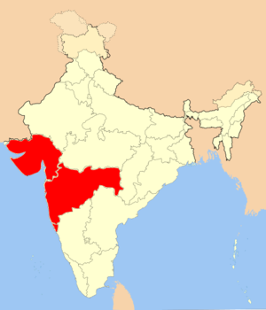 Западная Индия на карте