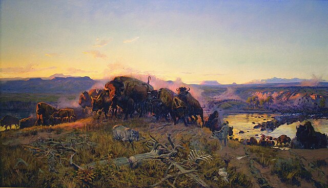 When The Land Belonged to God, 1914, replica image displayed for many years in the Montana Senate