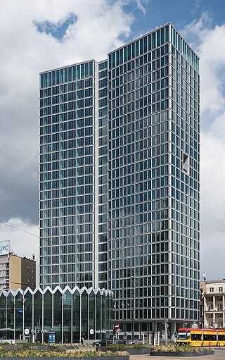 <span class="mw-page-title-main">Widok Towers</span> Skyscraper in Warsaw, Poland