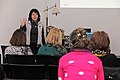 Charla de Susana Correa sobre adultos mayores, tecnologías y Wikipedia, realizada en la Facultad Libre de Rosario.