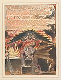 Thumbnail for File:William Blake - Jerusalem, Plate 6, "His Spectre driv'n...." - Google Art Project.jpg