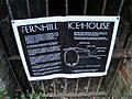 The notice on Fernhill ice house, located off public footpaths on the outskirts of Wootton, Isle of Wight. The whole ice house can be seen photographed here.