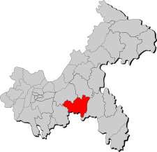 Location of Wulong County in the municipality Wulong.svg