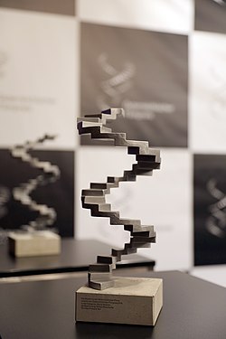 The trophy of the Austrian Film Awards, also model for the logo