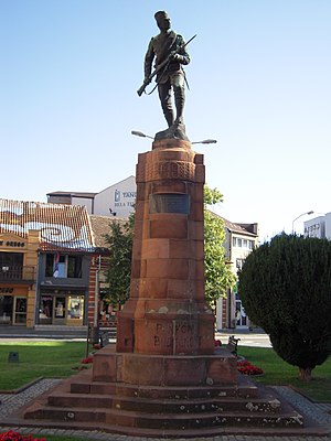 Monument aux morts de la Première Guerre mondiale à Paraćin