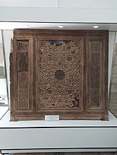 Sayfiddin Boharzi mausoleum fragments of a hut. Wood carving. XIII century