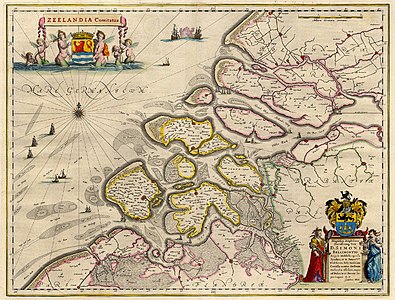 Zeland en 1643, gant un darn eus Holand