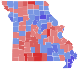 1956 Missouri gubernatorial election results map by county.svg