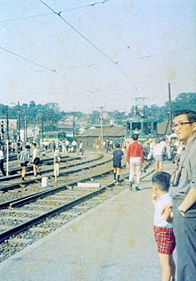 Station platforms in 1969.