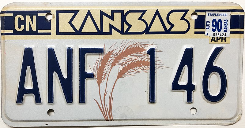 File:1988-1990 Kansas Standard License Plate.jpg