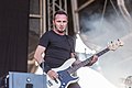 Jean-Michel Labadie from Gojira at the Nova Rock 2017