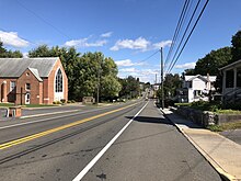 US 11 in Toms Brook 2018-10-12 12 14 18 View north along U.S. Route 11 (Main Street) just south of Toms Brook Drive in Toms Brook, Shenandoah County, Virginia.jpg