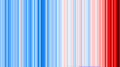 ◣OW◢ 16:34, 4 July 2019 Warming stripes (world) - HadCRUT.4.6.0.0 thru 2018 (PNG)