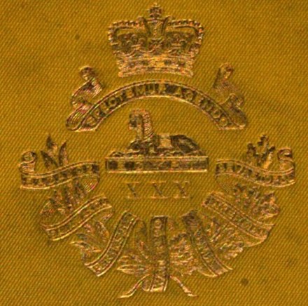 Badge of the 30th (Cambridgshire) Regiment of Foot