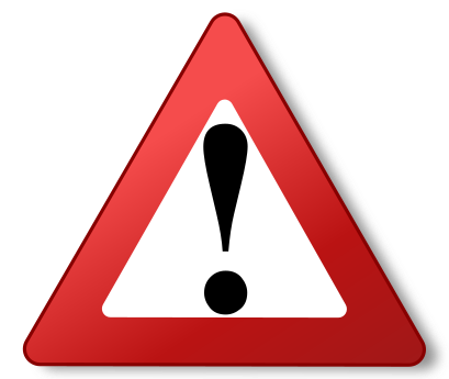 File:345-409 Ambox warning centered.svg