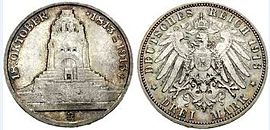 3 Mark 1913 E, 100. Jahrestag der Völkerschlacht bei Leipzig