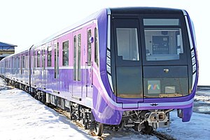 81-765-766形バクー地下鉄の車輌で、執筆時点での最新型である。