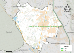 Site Natura 2000 sur le territoire communal.