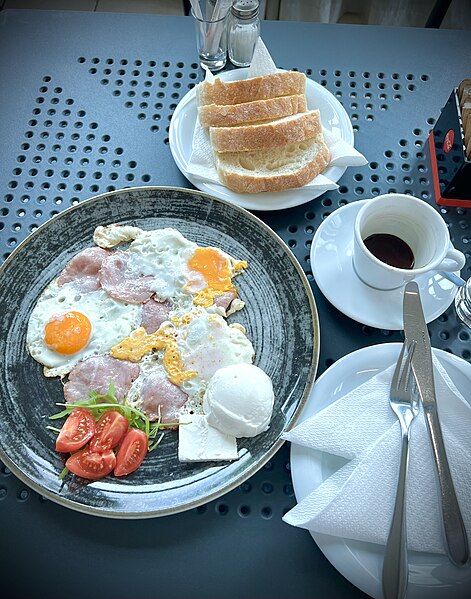 File:A meal at a RESTAURANT (РЕСТОРАН) not found on Google Maps 44.76361° N, 17.19799° E Banja Luka Бања Лука, Bosnia and Herzegovina Босна и Херцеговина.jpg