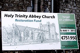 Adare - Main Street - Trinitarian Priory (1230) - Holy Trinity Abbey Church - Sign - geograph.org.uk - 3125507.jpg