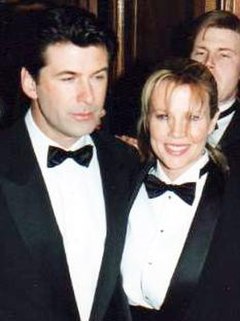Baldwin with Kim Basinger at the 1994 César Awards, Paris