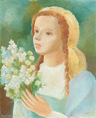 Dziewczynka z kwiatkami (Fille avec fleurs), 1939.