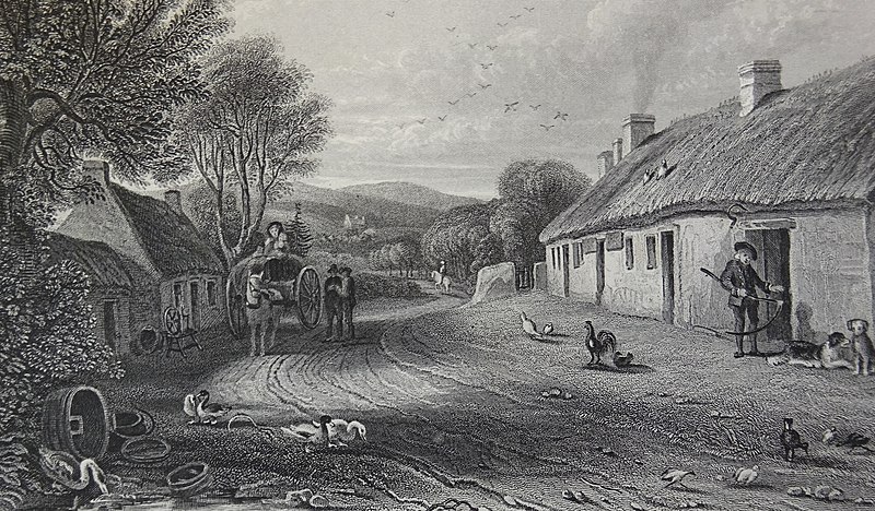 File:Alloway Cottage, South Ayrshire. 1890 engraving.jpg