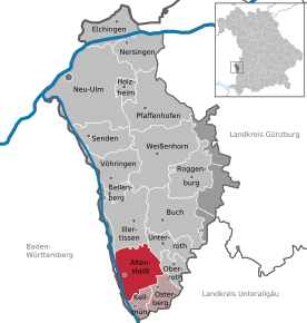 Poziția localității Altenstadt