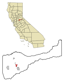 Amador County California Incorporated and Unincorporated areas Sutter Creek Highlighted.svg