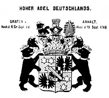 Wappen der Grafen von Anhalt