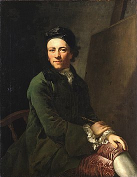 Auto retrato.  1765 Óleo sobre lienzo.  100 × 78,5 cm Galería de los Maestros Antiguos, Dresde