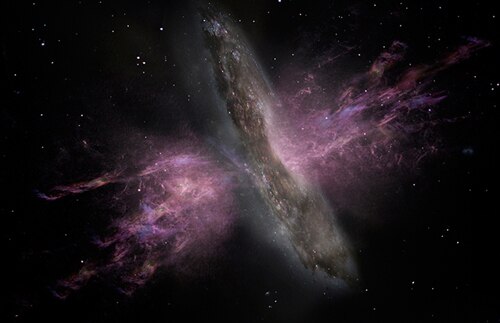 Файл:Artist's Impression of Galaxy with Outflow (geminiann14005a).tiff