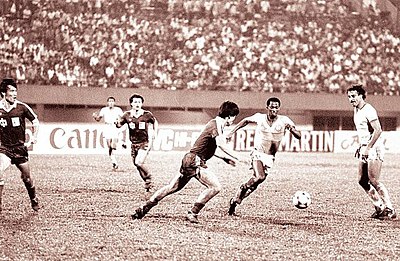 The Final of the 1984 AFC Asian Cup, against China. Saudi Arabia won their first AFC Asian Cup in their first entry to the competition.