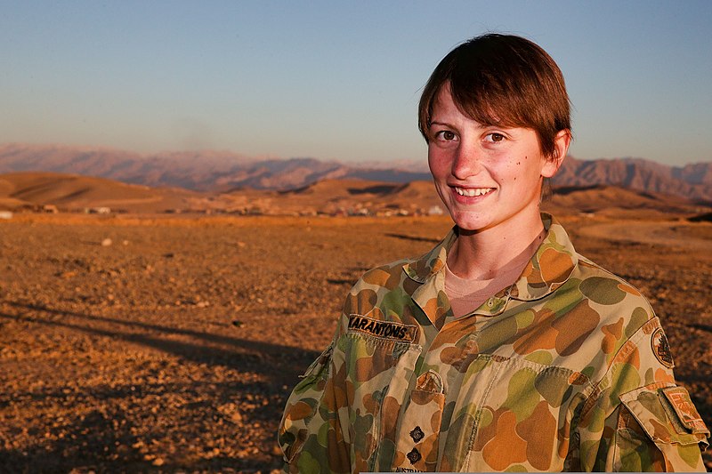 File:Australian Army Lt. Juliana Karantonis, a military engineer, poses for a photo Nov. 20, 2013, at Multinational Base Tirin Kot, Afghanistan 131120-O-ZZ999-085-AU.jpg