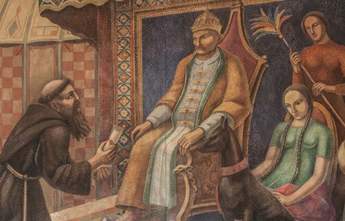 Giovanni da Pian del Carpine meeting with The Great Khan of the Mongol Empire