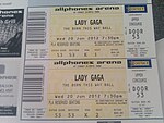 Lady Gaga concert tickets