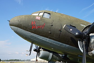 A Douglas C-47A Skytrain on display at the Barksdale Global Power Museum in Louisiana