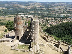 Ruinas del Château de Rochebaron.