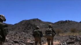 Soldats français dans l'Adrar Tigharghar en 2013